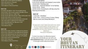 Bhutan Itinerary